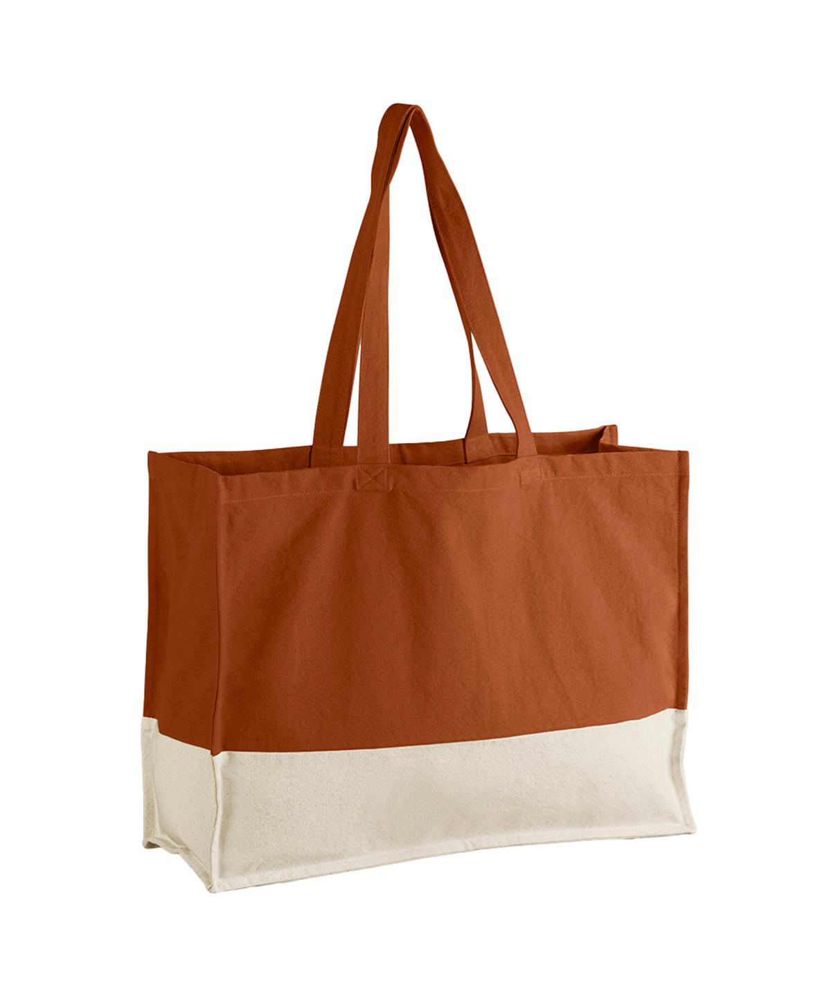 EarthAware® organic contrast shopper reusable organic cotton tote bag, eco-friendly