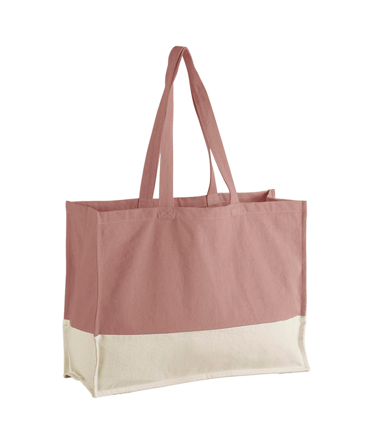 EarthAware® organic contrast shopper reusable organic cotton tote bag, eco-friendly