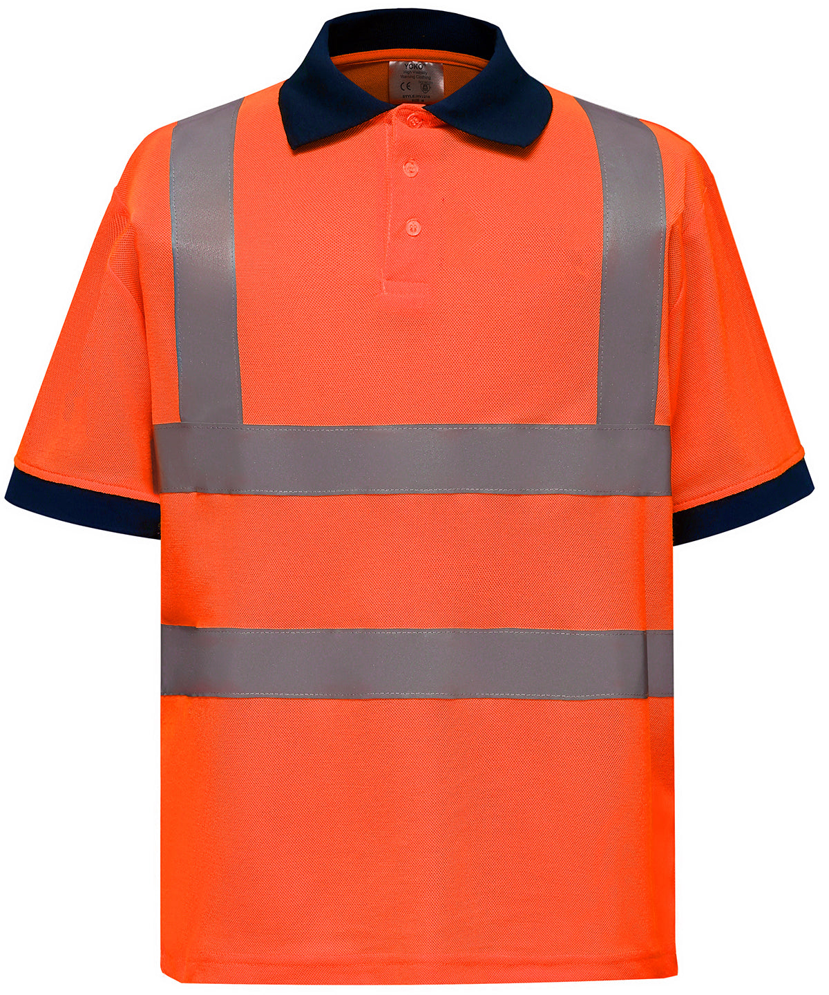 Hi-vis short sleeve polo (HVJ210) - High visibility safety polo for workwear