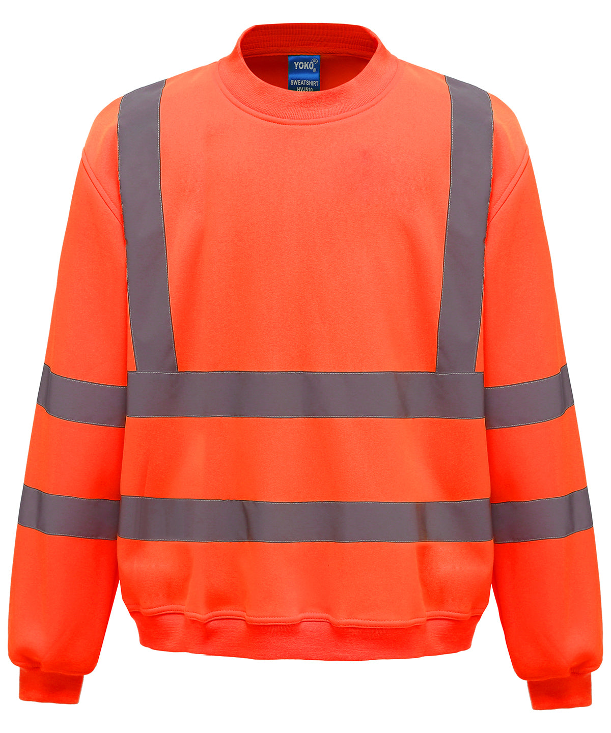 Hi-vis sweatshirt (HVJ510) - High Visibility Safety Workwear Sweatshirt with Reflective