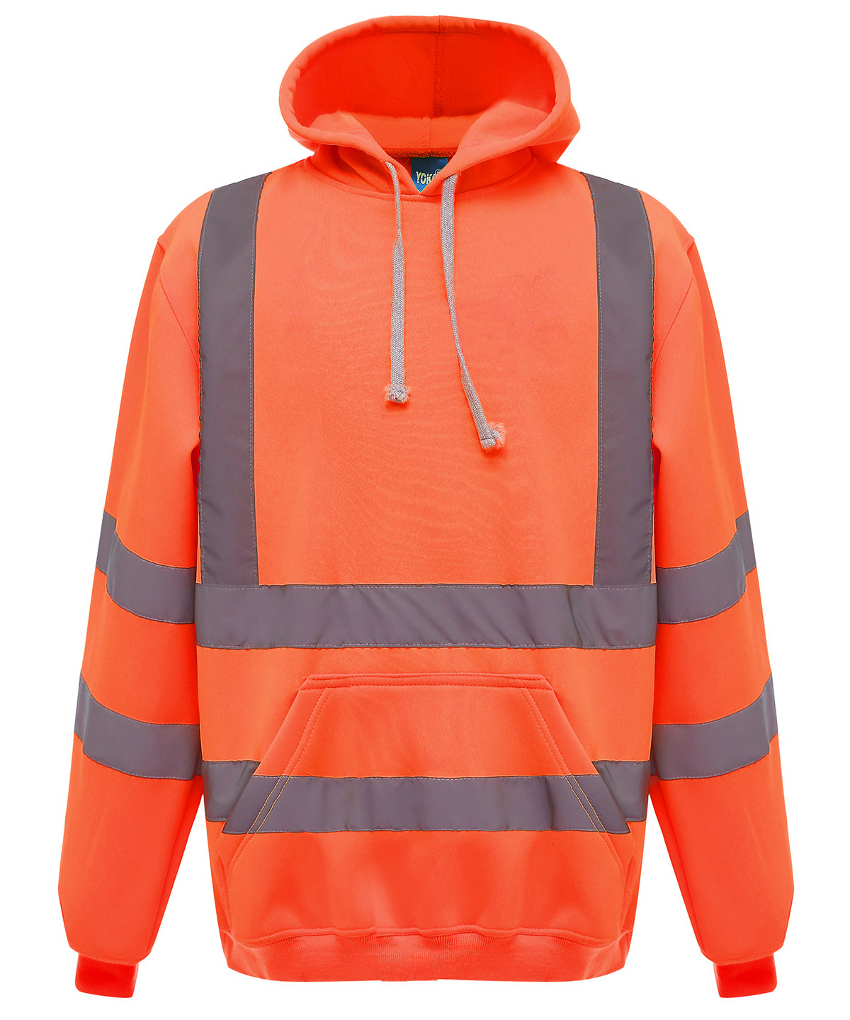 Hi-vis pull-over hoodie (HVK05) - High Visibility Workwear Pullover Hoodie