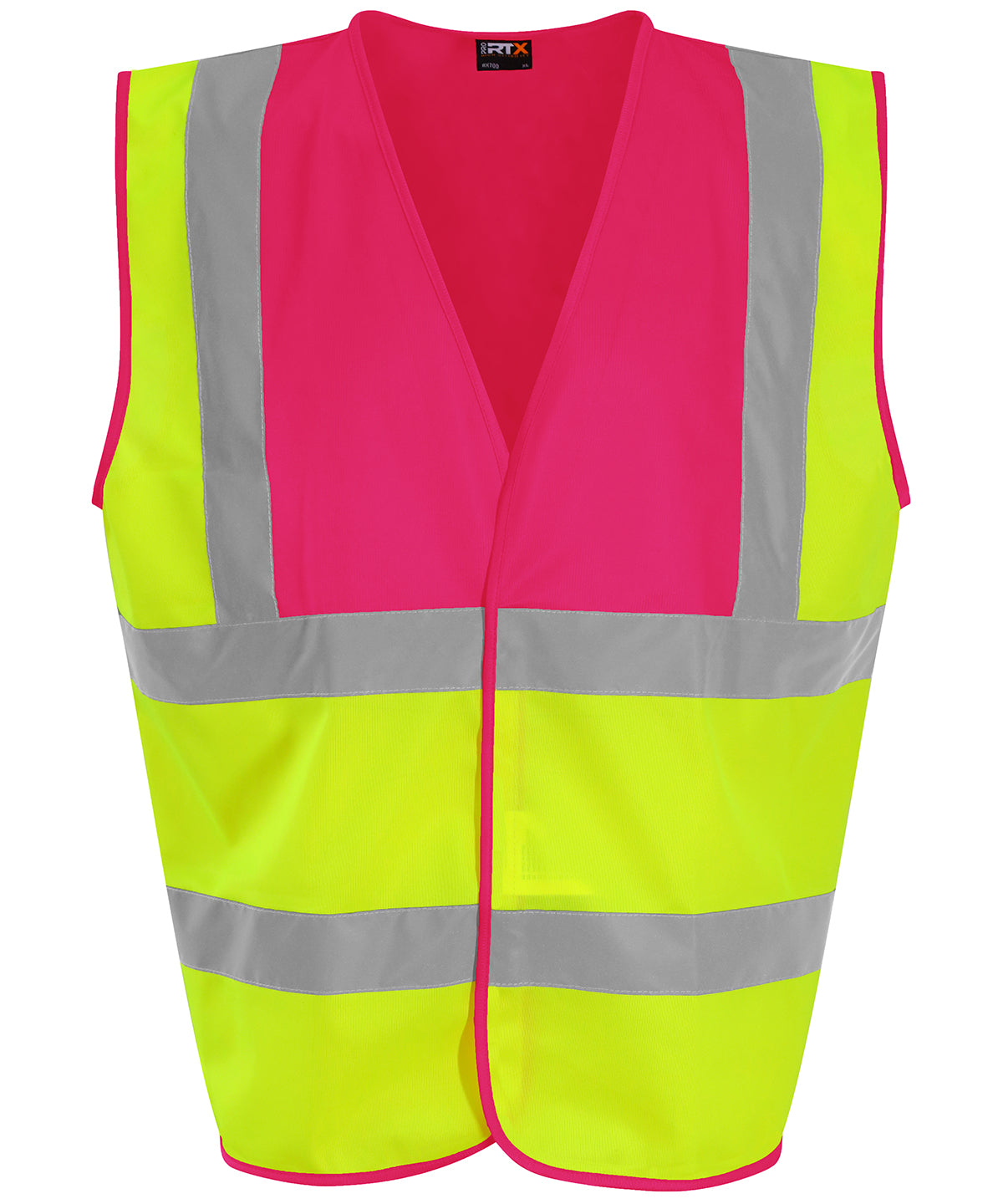 Waistcoat - M - HV Yellow/Pink